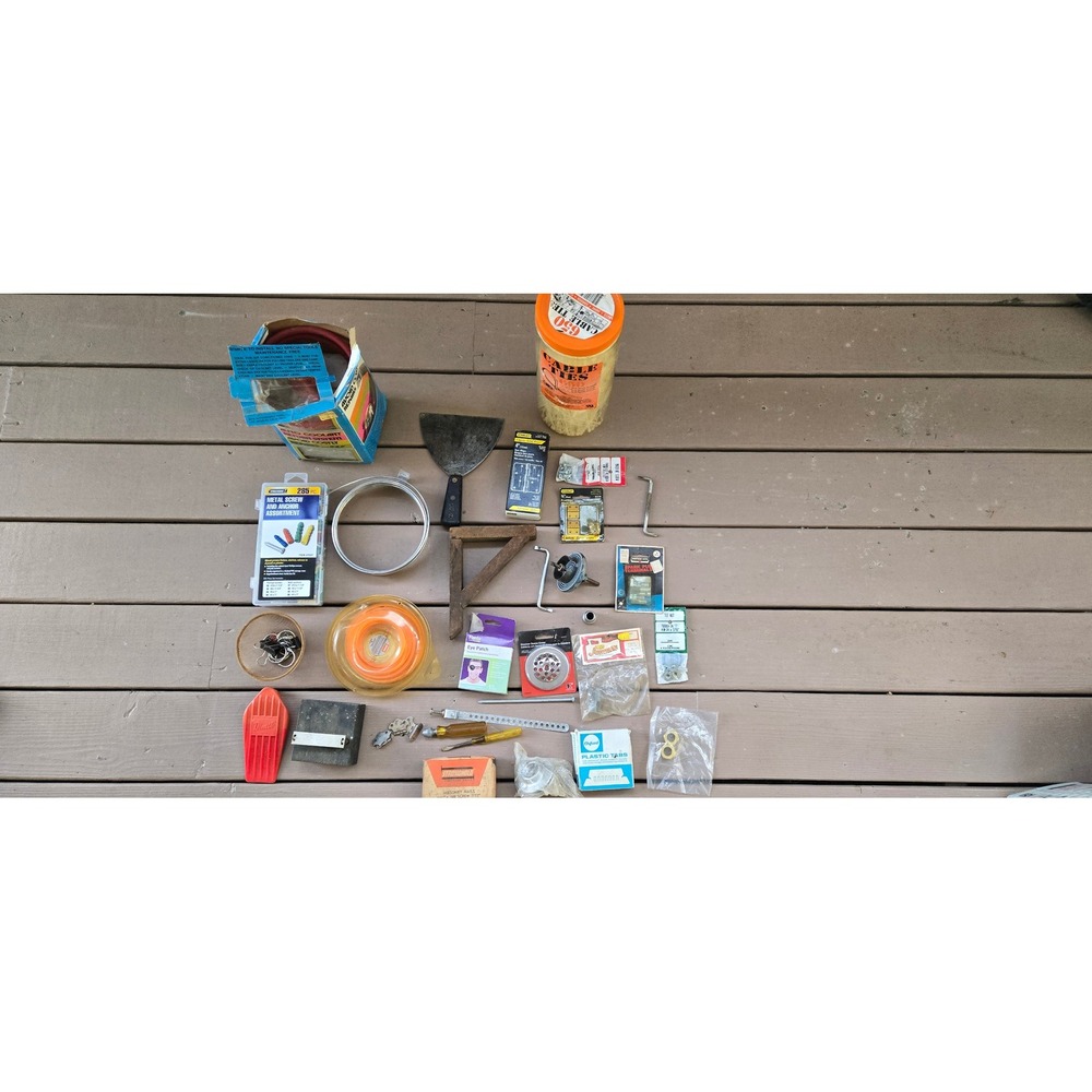Mixed Hardware Tool Lot Storehouse Screw Anchor Set Stihl Line RAC Coolant